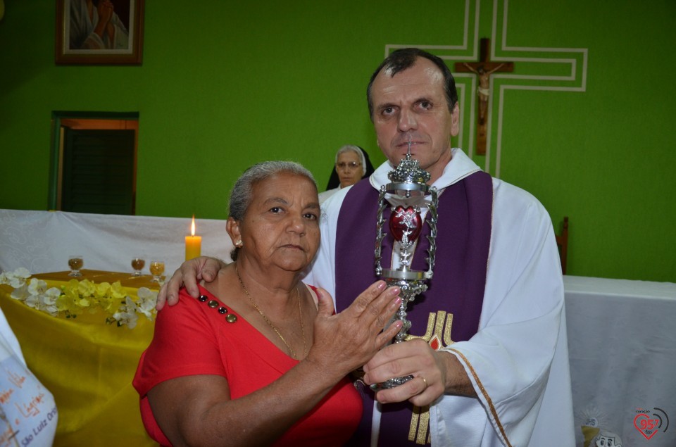 Relicário de São Luiz Orione visita capela no Potrerito