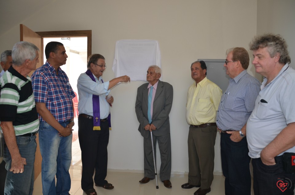 Osmar Caires inaugura edificío em homenagem ao pai, Joaquim Caires