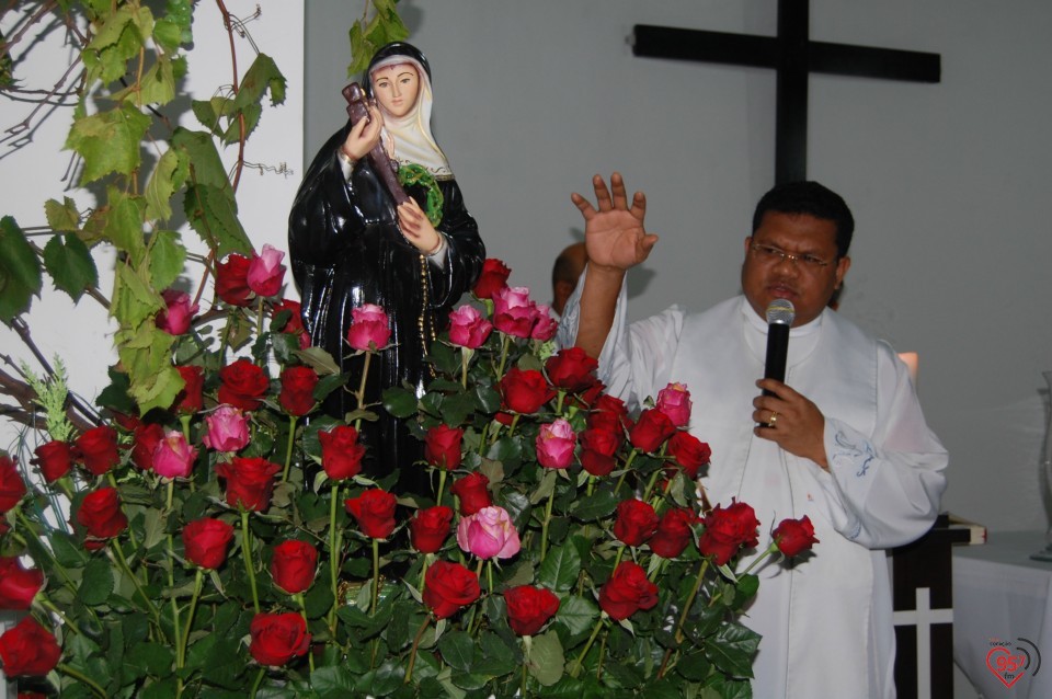 Missa alusiva a padroeira Santa Rita de Cássia