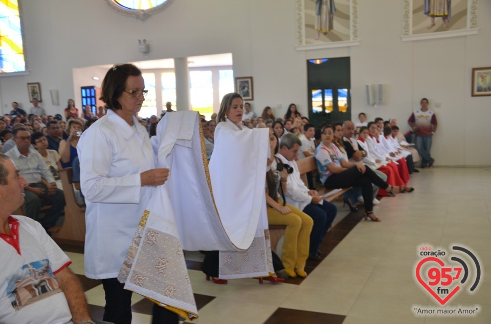 Dom Redovino celebra inauguração da nova igreja em Laguna Carapã