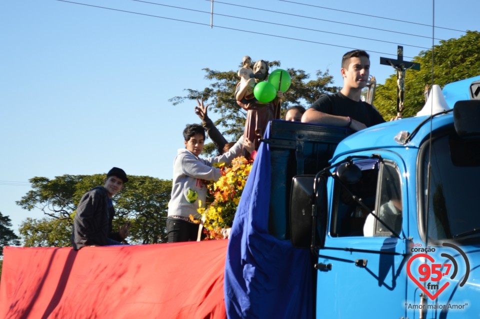 Carreata de São Cristóvão mobiliza fiéis e motoristas em Dourados