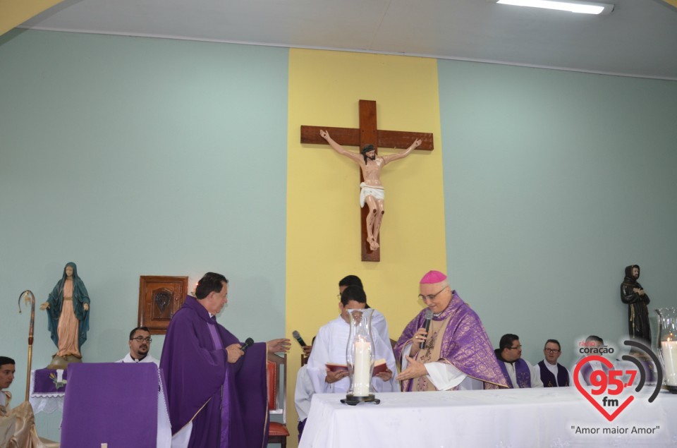 Inauguração de paróquia e posse do Pe. Paulino em Caarapó