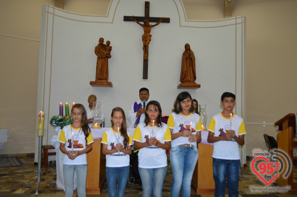 Primeira comunhão na Comunidade Santo Antônio