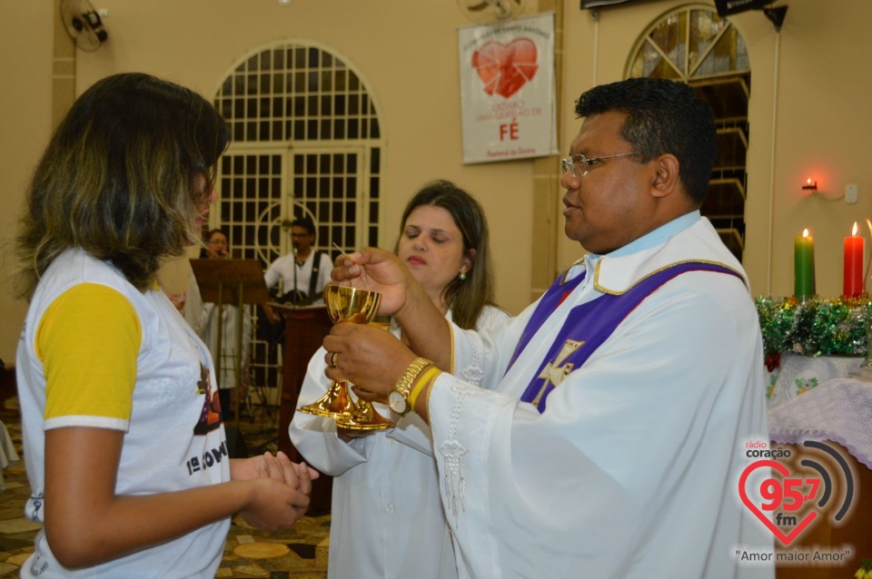 Primeira comunhão na Comunidade Santo Antônio