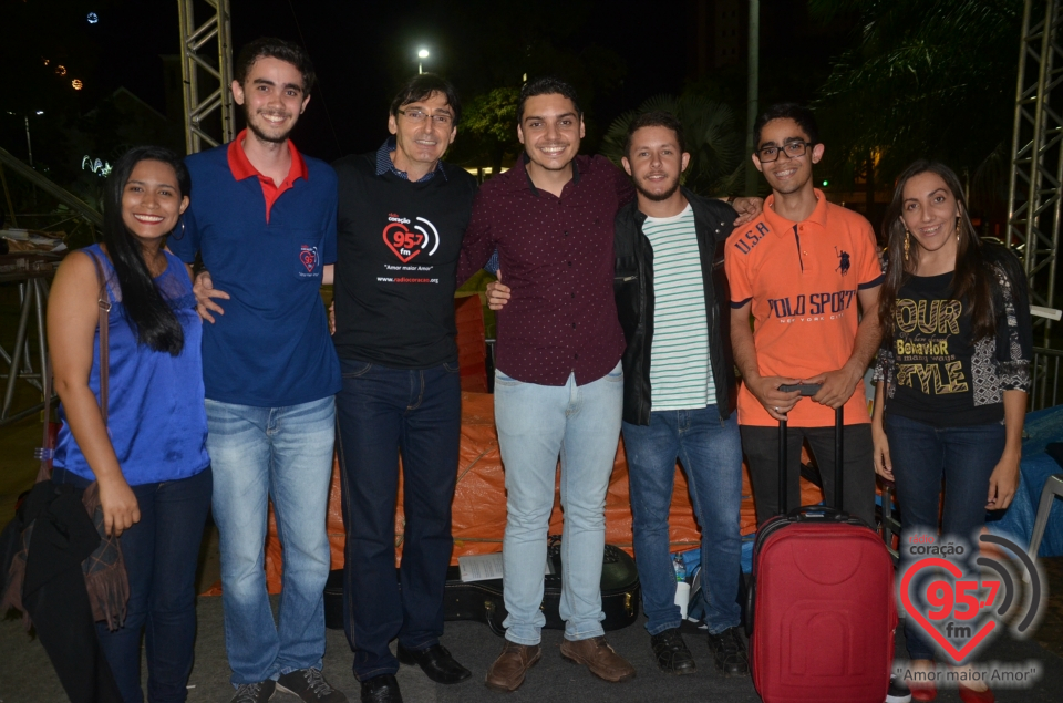 Show de Jorge Pai e Jorge Filho na praça Antônio João