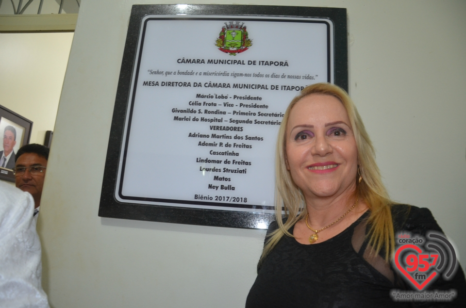 Sessão solene marca abertura dos trabalhos da câmara de Itaporã em 2017