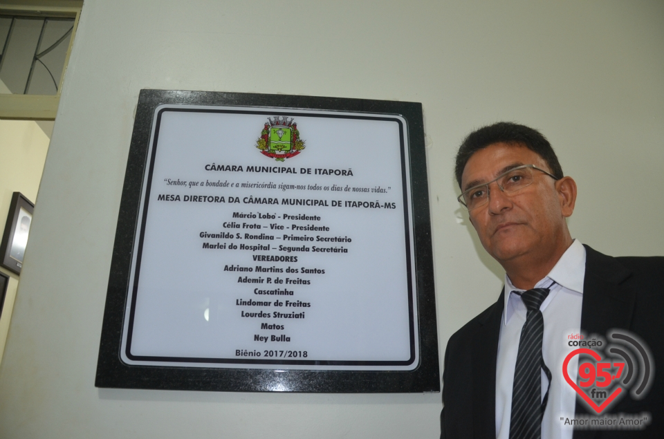 Sessão solene marca abertura dos trabalhos da câmara de Itaporã em 2017