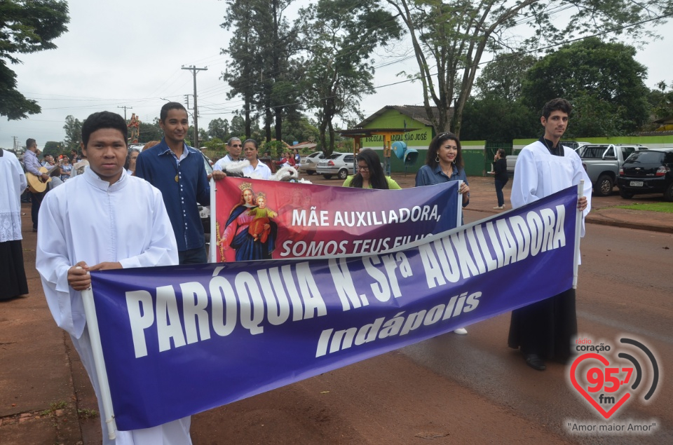 Missa da padroeira de Indápolis, Nossa Senhora Auxiliadora