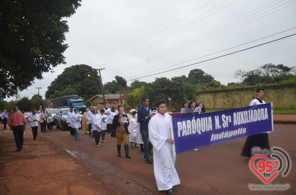 Missa da padroeira de Indápolis, Nossa Senhora Auxiliadora