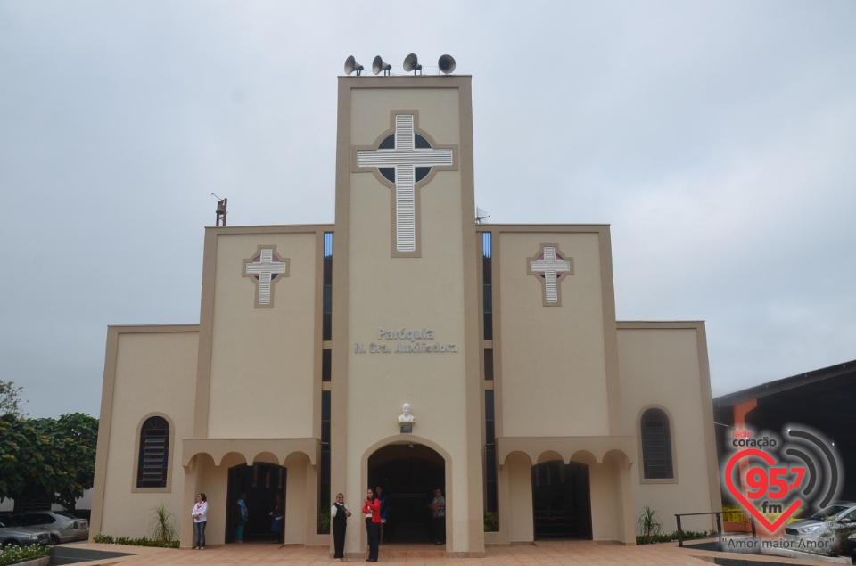 Missa da padroeira de Indápolis, Nossa Senhora Auxiliadora