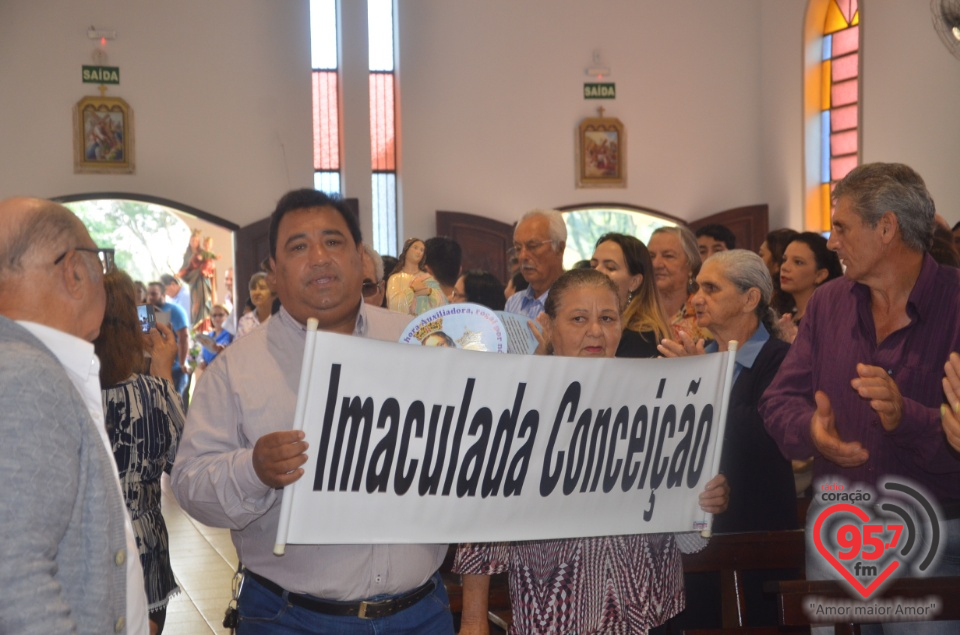 Missa da padroeira de Indápolis, Nossa Senhora Auxiliadora