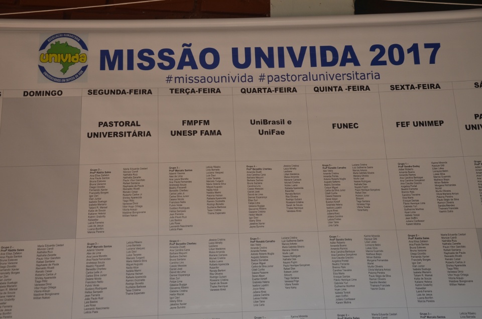 Jovens Universitários #Univida são acolhidos em aldeia para missão