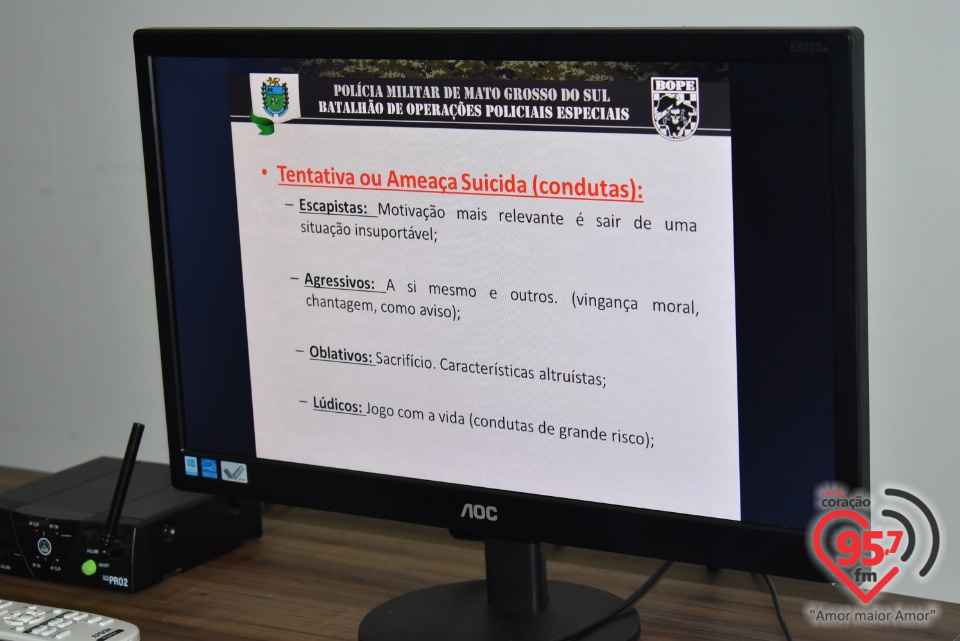 UNIGRAN realiza curso de 'Prevenção ao Suicídio' com militares do BOPE