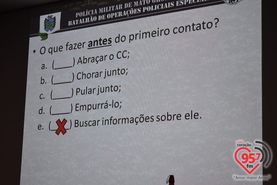 UNIGRAN realiza curso de 'Prevenção ao Suicídio' com militares do BOPE