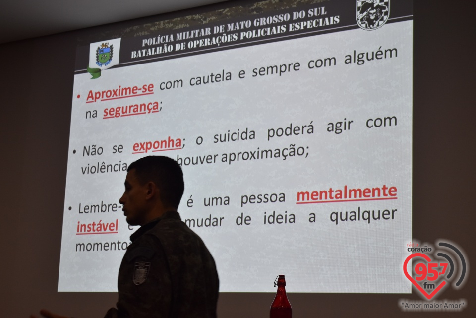 UNIGRAN realiza curso de 'Prevenção ao Suicídio' com militares do BOPE