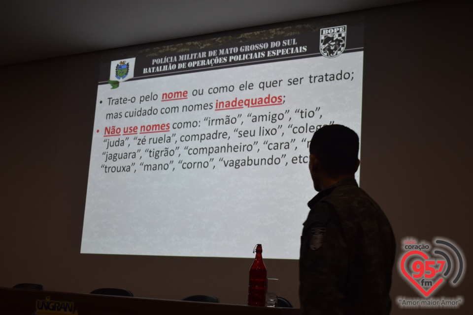 UNIGRAN realiza curso de 'Prevenção ao Suicídio' com militares do BOPE