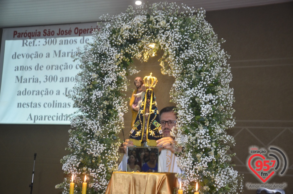 Imagem peregrina de N.Sra. Aparecida na Paróquia São José Operário