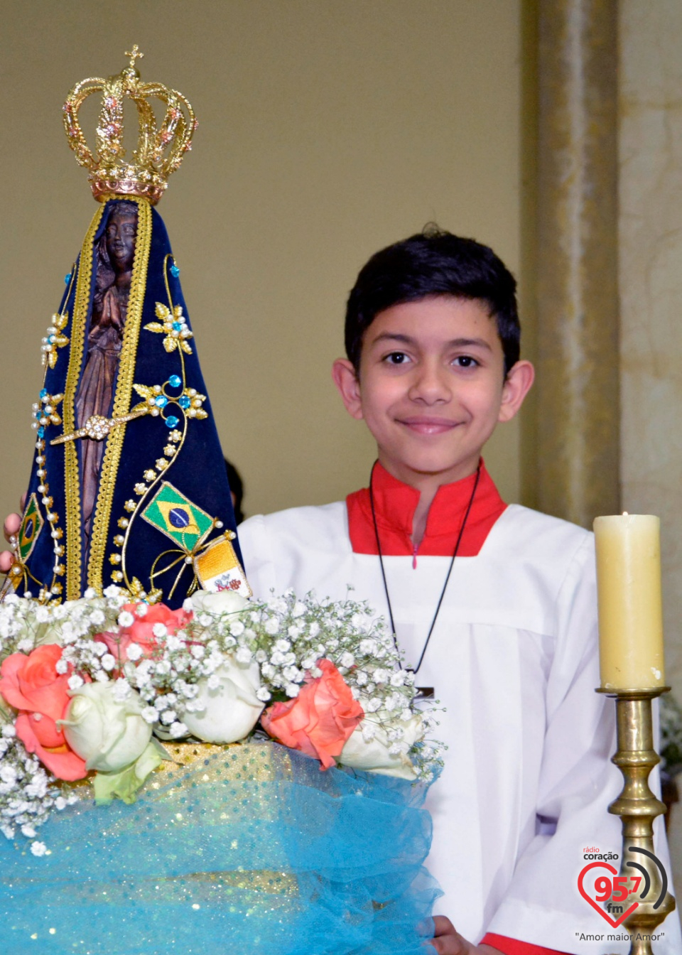 Paróquia Bom Jesus recebe imagem peregrina de Nossa Senhora Aparecida