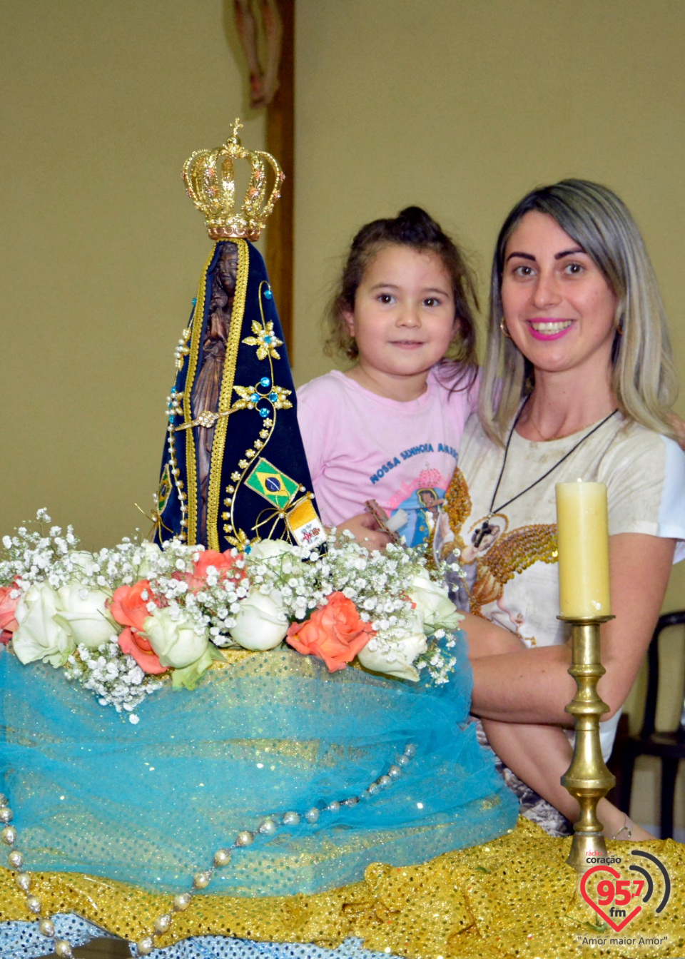 Paróquia Bom Jesus recebe imagem peregrina de Nossa Senhora Aparecida