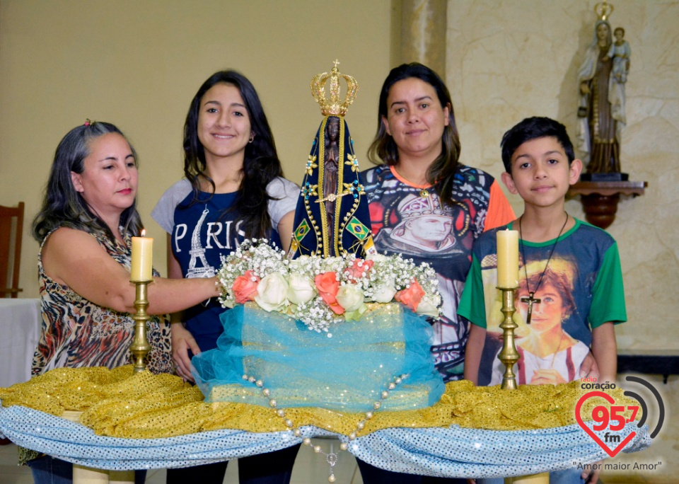 Paróquia Bom Jesus recebe imagem peregrina de Nossa Senhora Aparecida