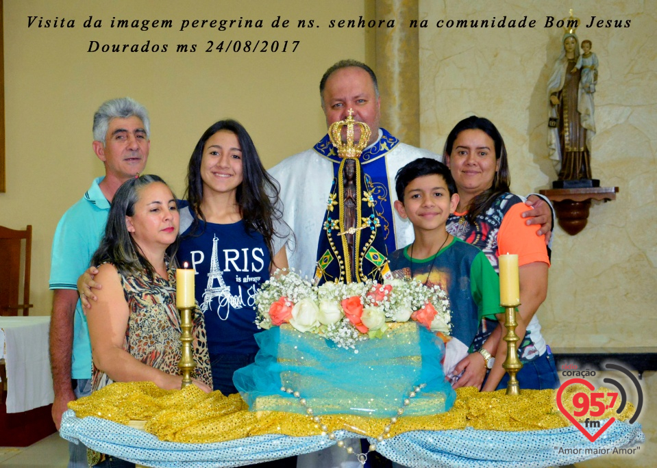 Paróquia Bom Jesus recebe imagem peregrina de Nossa Senhora Aparecida