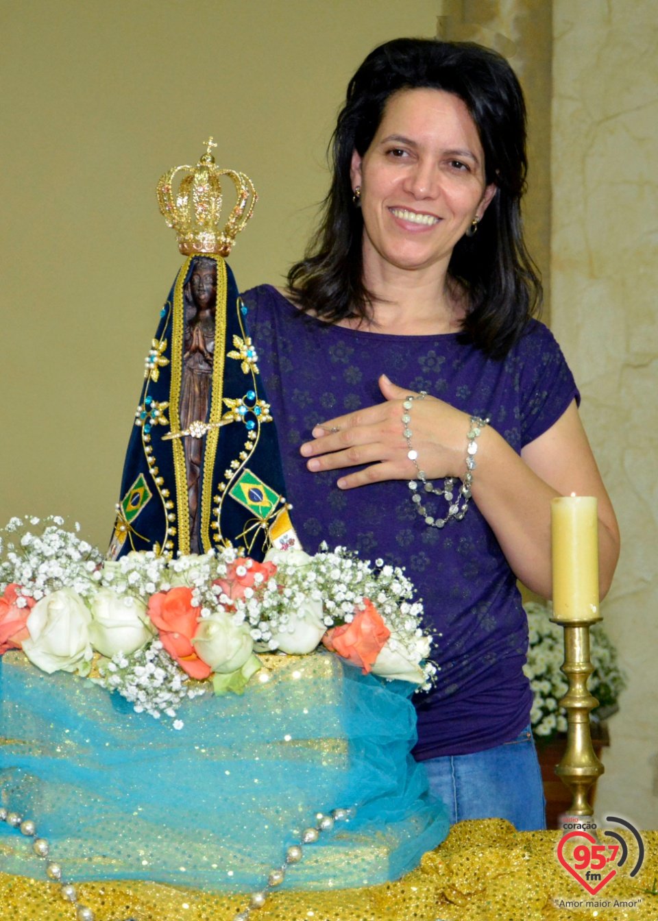 Paróquia Bom Jesus recebe imagem peregrina de Nossa Senhora Aparecida