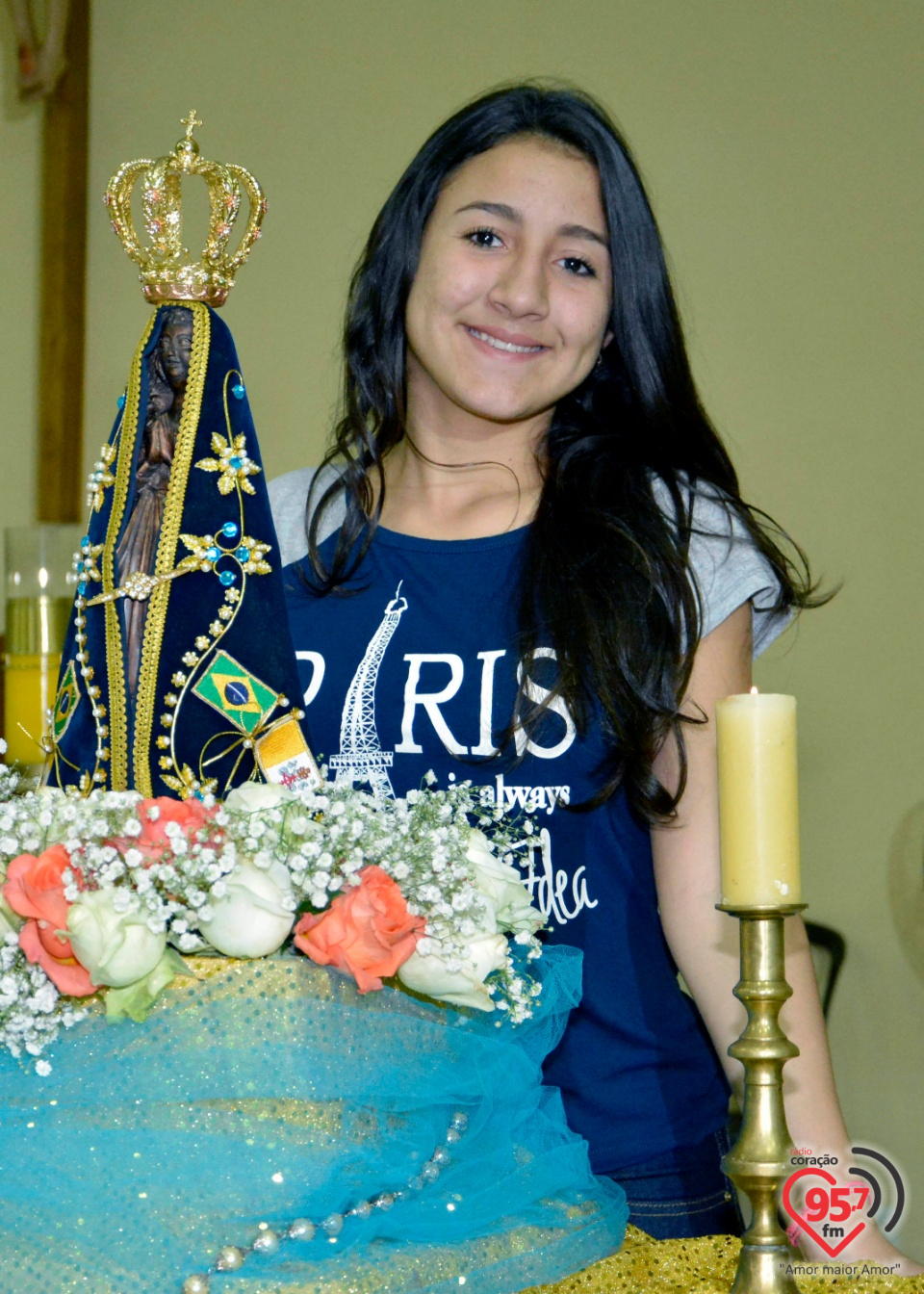 Paróquia Bom Jesus recebe imagem peregrina de Nossa Senhora Aparecida