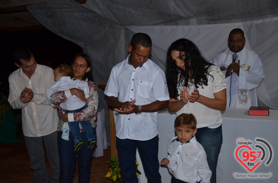 Missa, batizado e jantar comunidade N.Sra. Aparecida do Carumbé