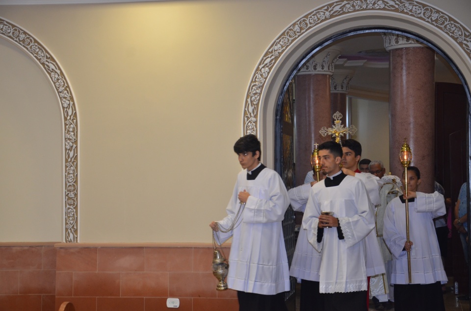 Missa, início da novena e reinauguração da capela do Santíssimo da Catedral