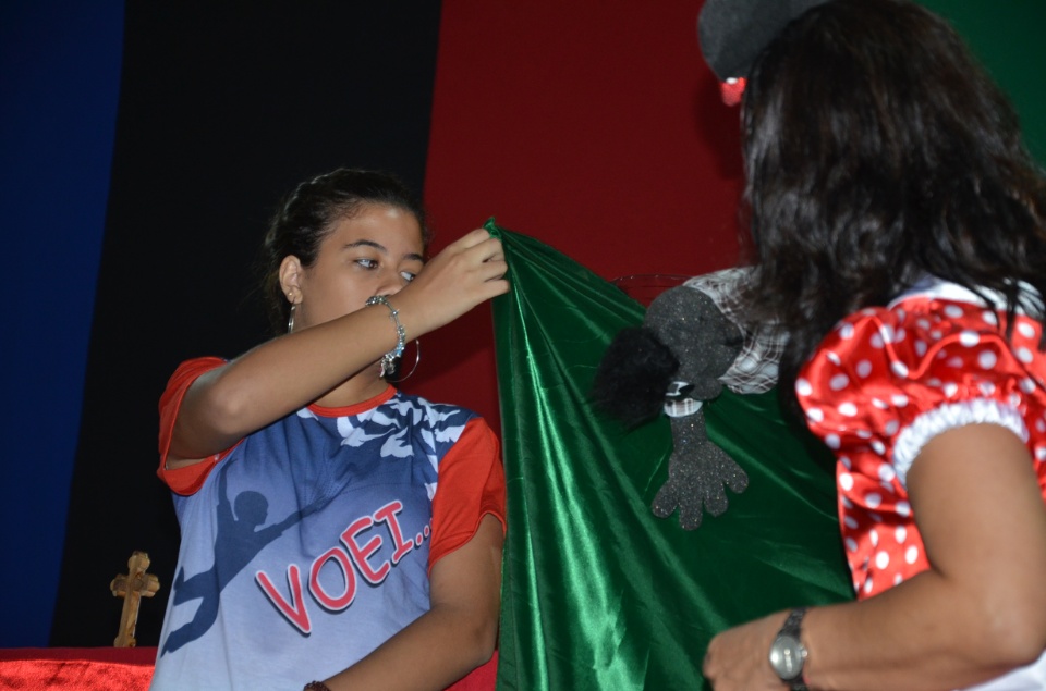 Missa de encerramento do acampamento Pré-Mirim no santuário Pe.Pio