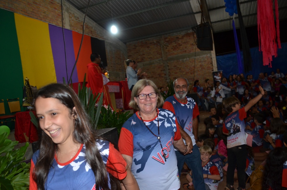 Missa de encerramento do acampamento Pré-Mirim no santuário Pe.Pio