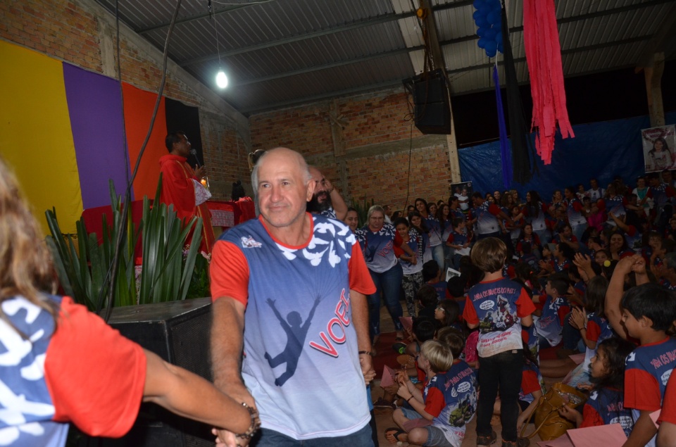 Missa de encerramento do acampamento Pré-Mirim no santuário Pe.Pio