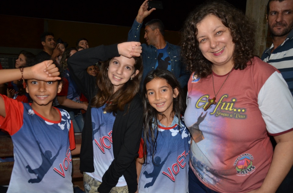 Missa de encerramento do acampamento Pré-Mirim no santuário Pe.Pio