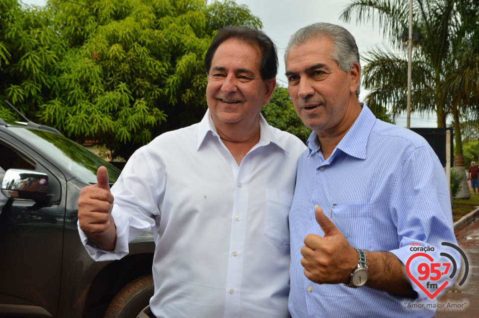 Governador esteve hoje em Itaporã,Douradina e Montese para entrega de obras