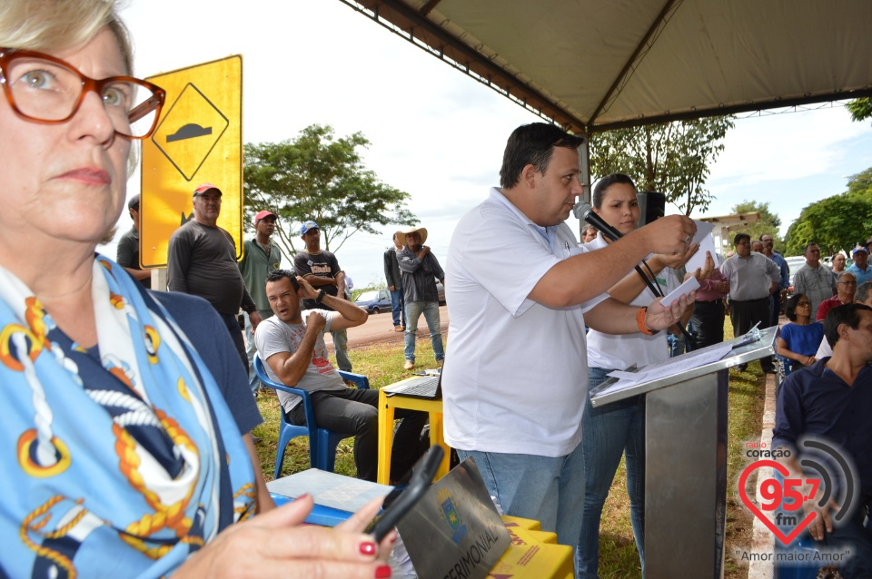 Governador esteve hoje em Itaporã,Douradina e Montese para entrega de obras