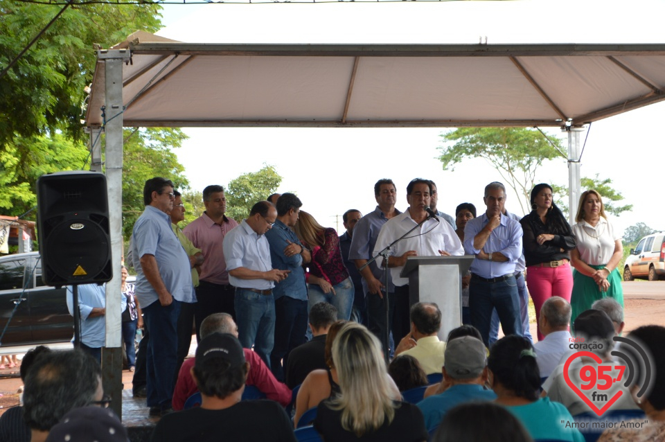 Governador esteve hoje em Itaporã,Douradina e Montese para entrega de obras