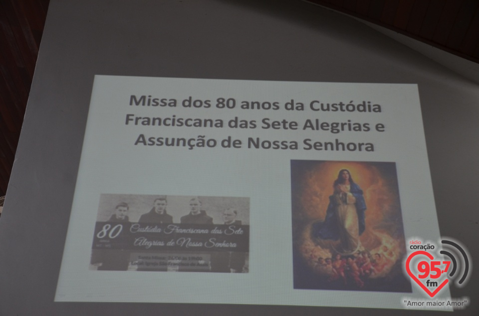 Missa pelos 80 anos dos franciscanos no MT e MS e Assunção de N. Senhora