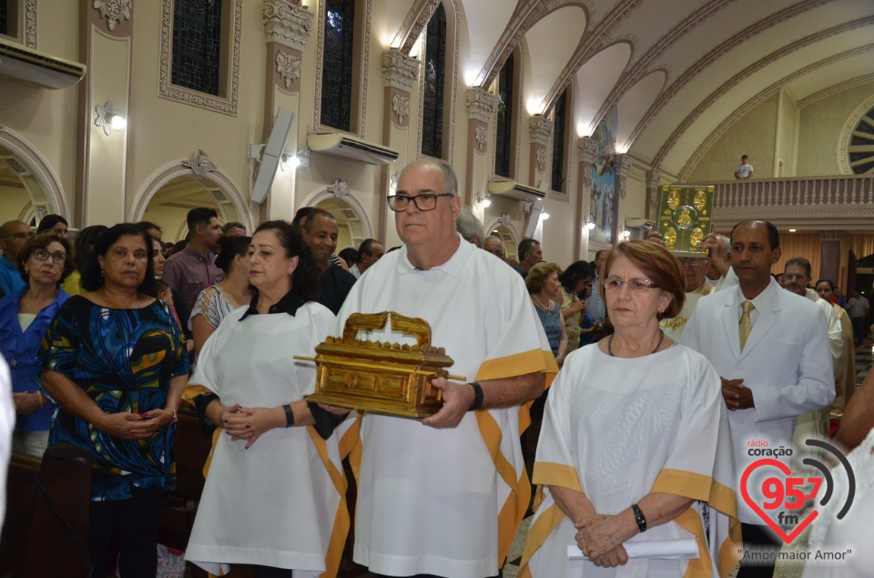 Celebração do 'Lava Pés' na Catedral de Dourados