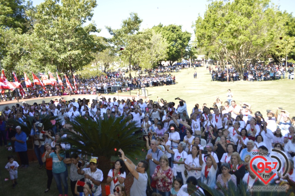 20ª Romaria do Sagrado Coração atrai grande número de fiéis no santuário Diocesano