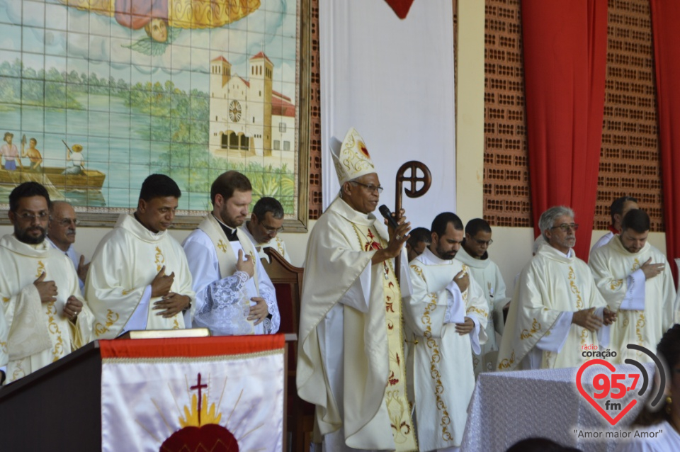 20ª Romaria do Sagrado Coração atrai grande número de fiéis no santuário Diocesano