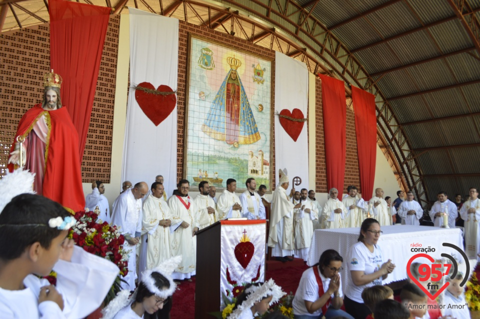 20ª Romaria do Sagrado Coração atrai grande número de fiéis no santuário Diocesano