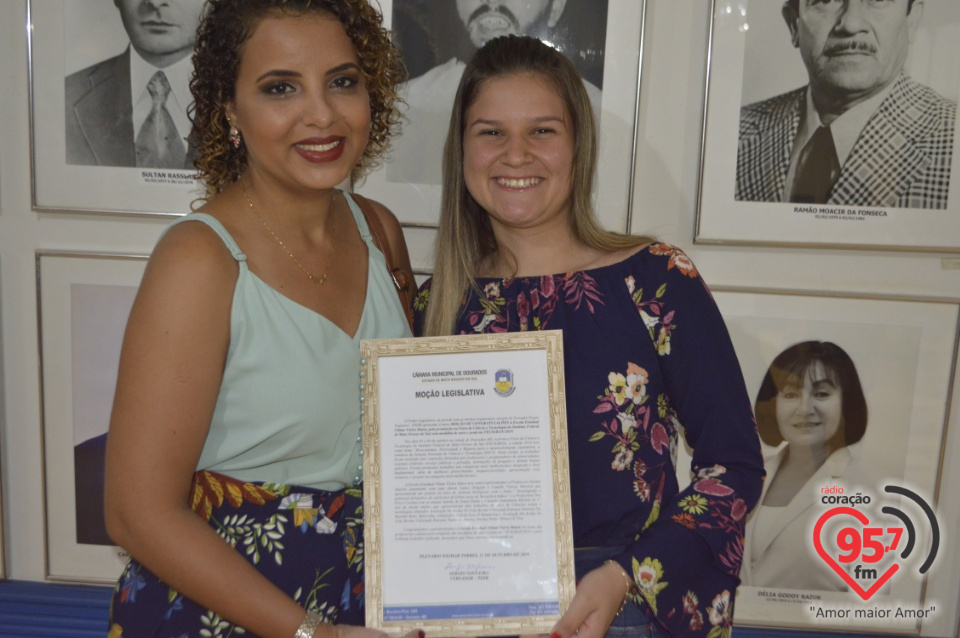 Alunos da Escola Vilmar recebem moção pela premiação na Fecigran/2019