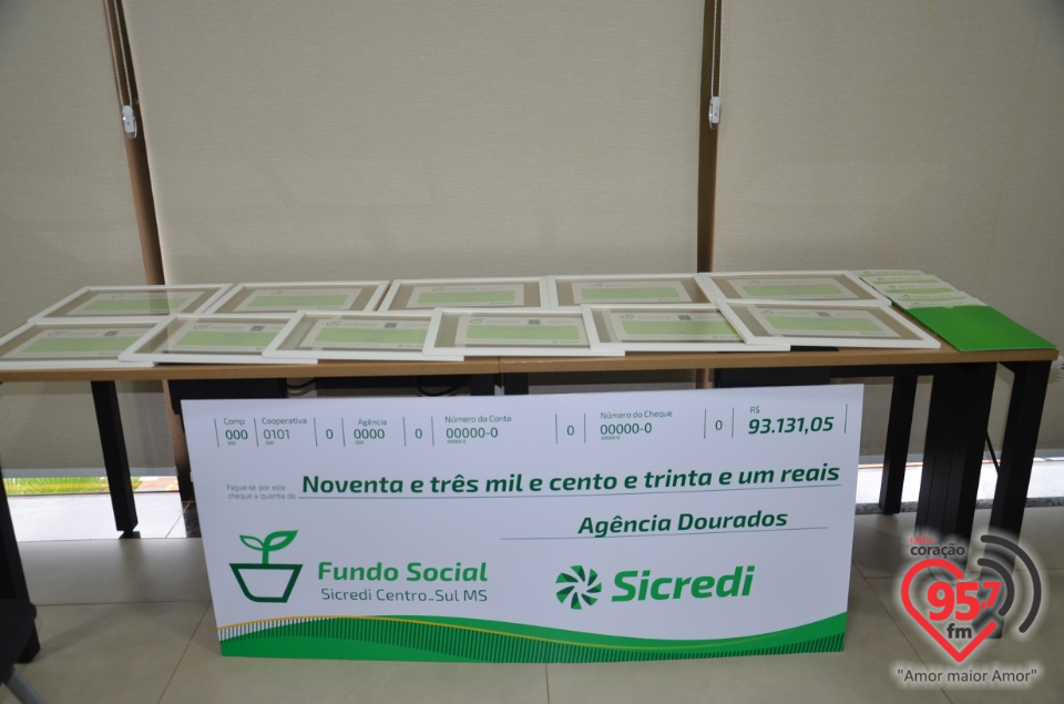 Sicredi Centro-Sul MS realiza entrega dos recursos do Fundo Social em Dourados/MS