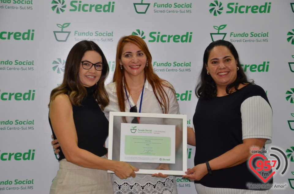 Sicredi Centro-Sul MS realiza entrega dos recursos do Fundo Social em Dourados/MS