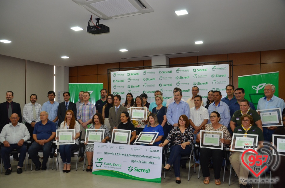 Sicredi Centro-Sul MS realiza entrega dos recursos do Fundo Social em Dourados/MS