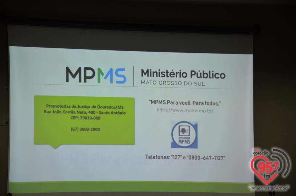 Cerimônia de entrega de certificados de adesão e parcerias do MP-Social em Dourados