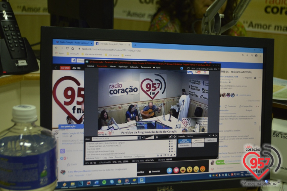 Rádio Coração transmite missa pelas vítimas e avanço do covid-19