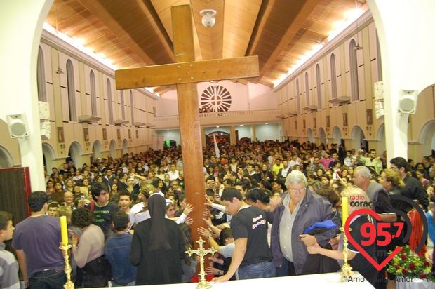 Símbolos da JMJ são acolhidos por 40 mil na Diocese de Dourados