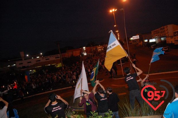 Símbolos da JMJ são acolhidos por 40 mil na Diocese de Dourados