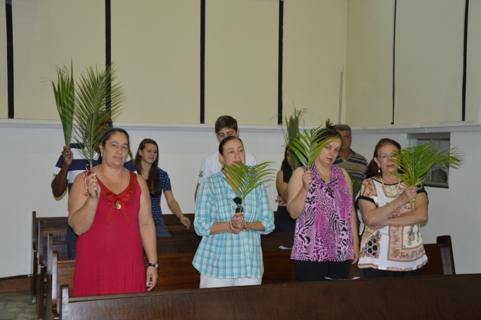 Dom Redovino celebra Missa de ramos na Catedral